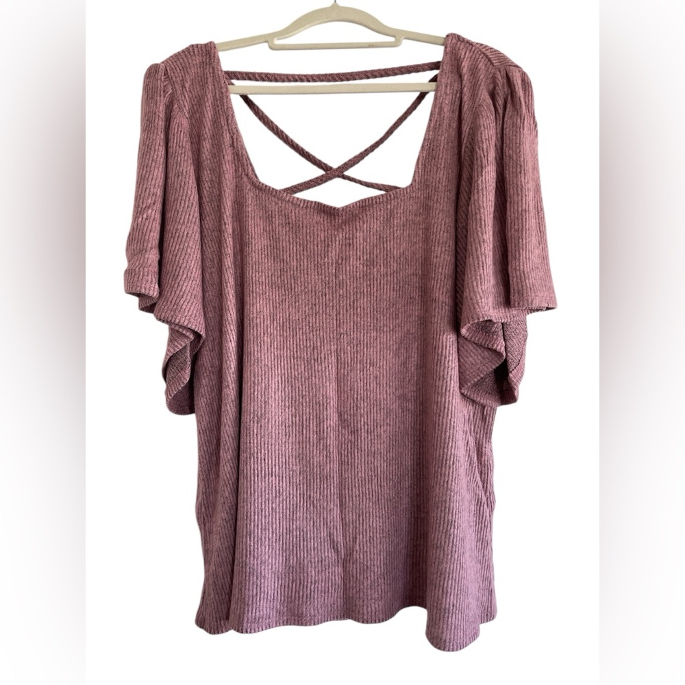 Women’s Maurices Pink Short Sleeve Top